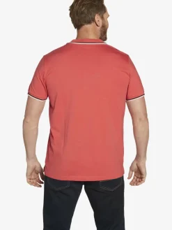 Jan Vanderstorm Poloshirts<Herren Poloshirt - STEIVAN rot bedruckt