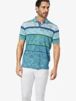 BABISTA Poloshirts<Herren Poloshirt - VANETO grün gestreift