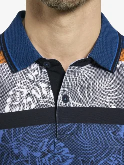 BABISTA Poloshirts<Herren Poloshirt - VANETO blau gestreift