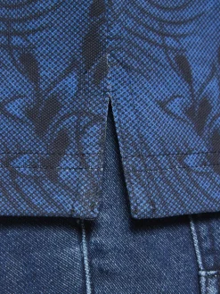 BABISTA Poloshirts<Herren Poloshirt - VANETO blau gestreift