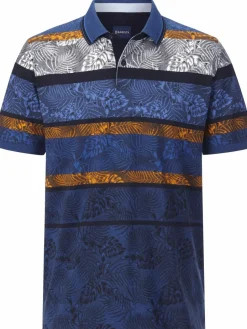 BABISTA Poloshirts<Herren Poloshirt - VANETO blau gestreift