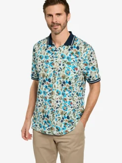 BABISTA Poloshirts<Herren Poloshirt - VELENTO blau bedruckt