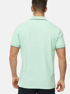 Indicode Poloshirts<Herren Poloshirt - Wallo türkis hellblau uni