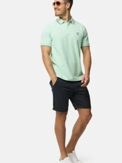 Indicode Poloshirts<Herren Poloshirt - Wallo türkis hellblau uni