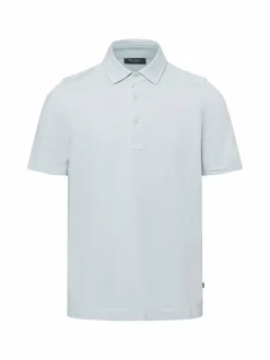 Herren MAERZ Poloshirts>Herren Poloshirt mit Leinenanteil