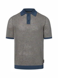 Herren Marc O'Polo Poloshirts>Herren Poloshirt mit Leinenanteil