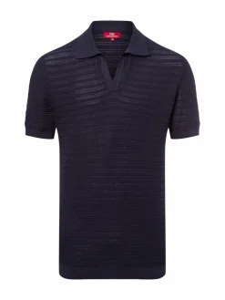 Herren Finshley & Harding London Pullover & Strickjacken>Herren Poloshirt mit Seidenanteil - Hector