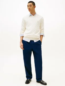 Tommy Hilfiger Pullover & Strickjacken<Herren Pullover ecru strukturiert