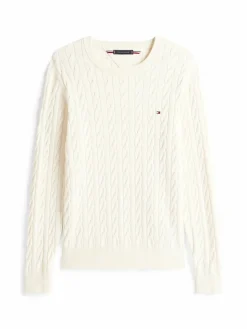 Tommy Hilfiger Pullover & Strickjacken<Herren Pullover ecru strukturiert