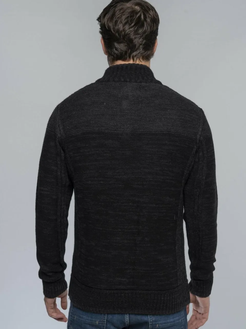 Carisma Pullover & Strickjacken<Herren Pullover schwarz uni