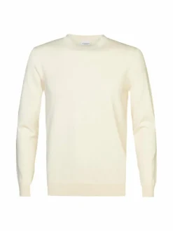 Profuomo Pullover & Strickjacken<Herren Pullover weiß uni