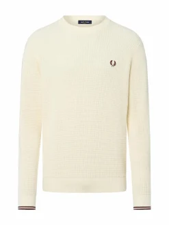 Fred Perry Pullover & Strickjacken<Herren Pullover ecru strukturiert
