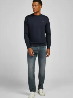 Daniel Hechter Sweatshirts & Sweatjacken|Pullover & Strickjacken<Herren Pullover blau uni