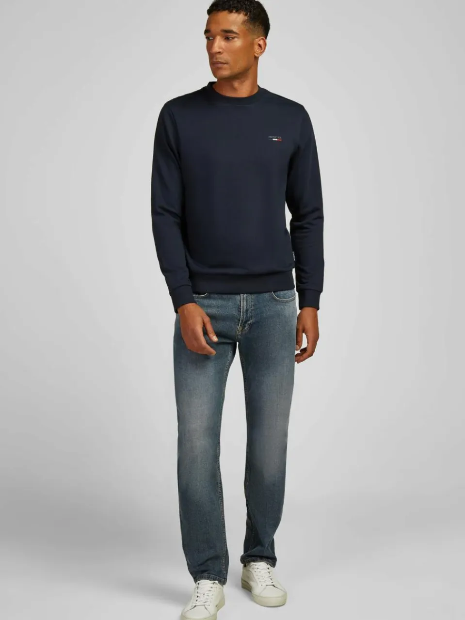 Daniel Hechter Sweatshirts & Sweatjacken|Pullover & Strickjacken<Herren Pullover blau uni