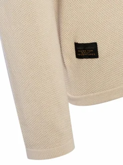 Camel Active Pullover & Strickjacken<Herren Pullover beige strukturiert