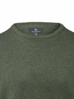 Nils Sundström Pullover & Strickjacken<Herren Pullover oliv meliert