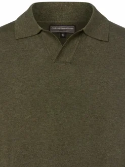 Finshley & Harding Pullover & Strickjacken<Herren Pullover oliv meliert