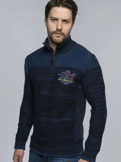 Carisma Pullover & Strickjacken<Herren Pullover blau uni