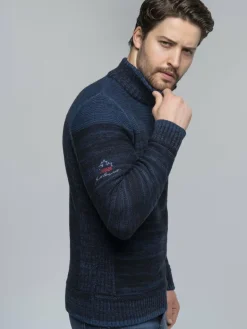 Carisma Pullover & Strickjacken<Herren Pullover blau uni