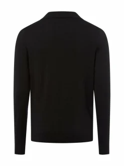 Finshley & Harding Pullover & Strickjacken<Herren Pullover schwarz uni