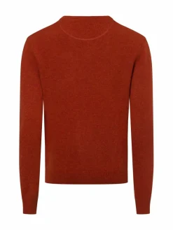 Nils Sundström Pullover & Strickjacken<Herren Pullover orange meliert