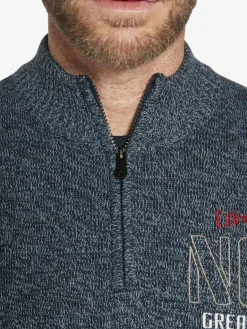 Jan Vanderstorm Pullover & Strickjacken<Herren Pullover - CAJETAN blau bedruckt