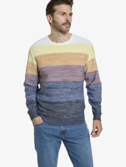 BABISTA Pullover & Strickjacken<Herren Pullover - CARIENO blau gelb gestreift