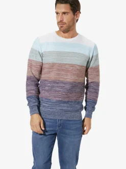 BABISTA Pullover & Strickjacken<Herren Pullover - CARIENO blau rot gestreift