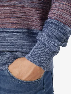 BABISTA Pullover & Strickjacken<Herren Pullover - CARIENO blau rot gestreift