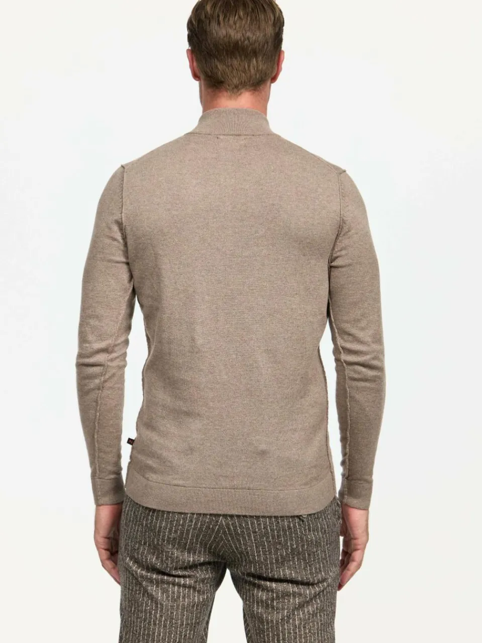 Zuitable Pullover & Strickjacken<Herren Pullover - DiZip braun uni