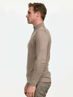 Zuitable Pullover & Strickjacken<Herren Pullover - DiZip braun uni