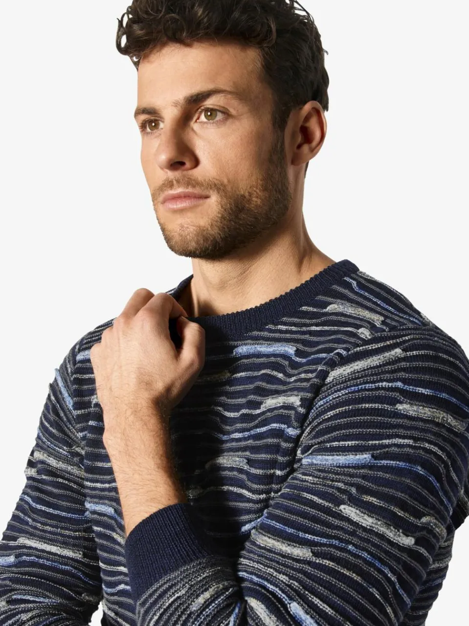 BABISTA Pullover & Strickjacken<Herren Pullover - LIVIBELTI blau bedruckt