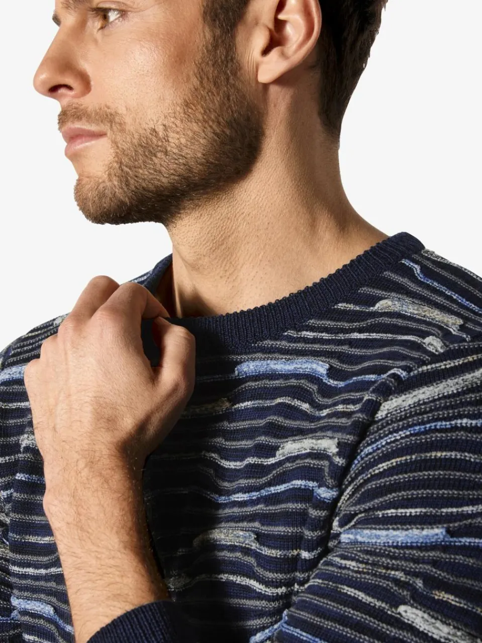 BABISTA Pullover & Strickjacken<Herren Pullover - LIVIBELTI blau bedruckt