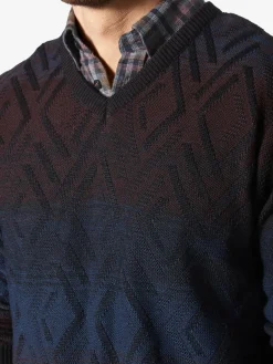 BABISTA Pullover & Strickjacken<Herren Pullover - ROMODETTI bordeaux bedruckt