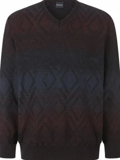BABISTA Pullover & Strickjacken<Herren Pullover - ROMODETTI bordeaux bedruckt