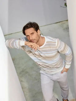 BABISTA Pullover & Strickjacken<Herren Pullover - ULMIR blau gestreift