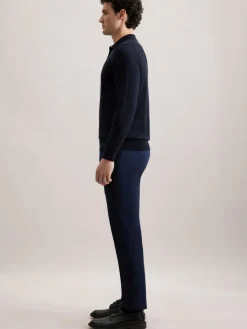 Seidensticker Pullover & Strickjacken|Poloshirts<Herren Pullover - Uni blau uni