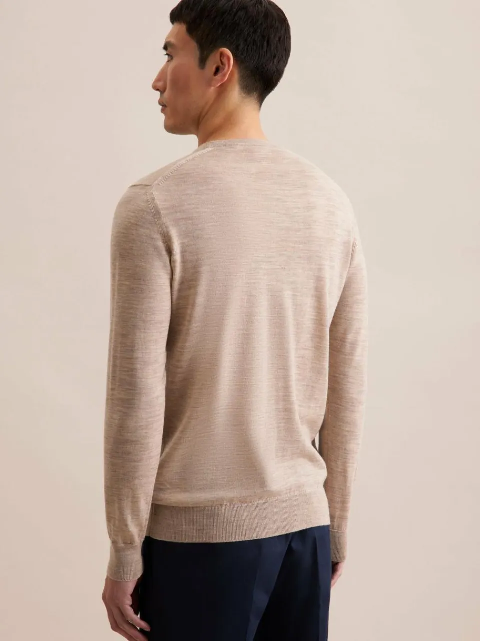 Seidensticker Pullover & Strickjacken<Herren Pullover - Uni beige uni