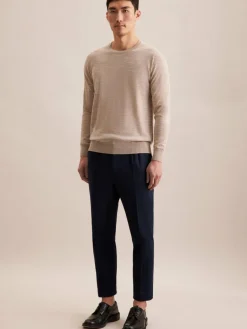 Seidensticker Pullover & Strickjacken<Herren Pullover - Uni beige uni