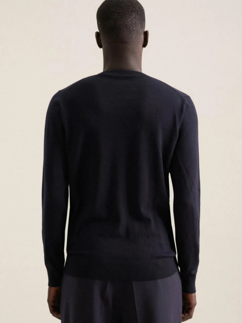 Seidensticker Pullover & Strickjacken<Herren Pullover - Uni blau uni