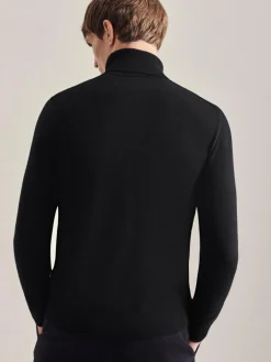 Seidensticker Pullover & Strickjacken<Herren Pullover - Uni schwarz uni