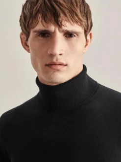 Seidensticker Pullover & Strickjacken<Herren Pullover - Uni schwarz uni