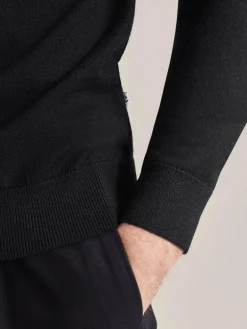 Seidensticker Pullover & Strickjacken<Herren Pullover - Uni schwarz uni