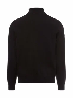 MAERZ Pullover & Strickjacken<Herren Pullover aus Merinowolle schwarz uni