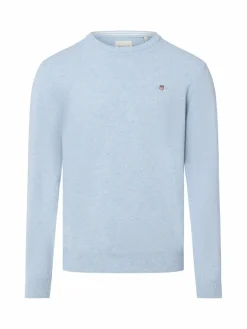 Gant Pullover & Strickjacken<Herren Pullover aus Wolle hellblau uni