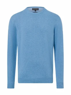 Finshley & Harding Pullover & Strickjacken<Herren Pullover mit Cashmere-Anteil hellblau uni