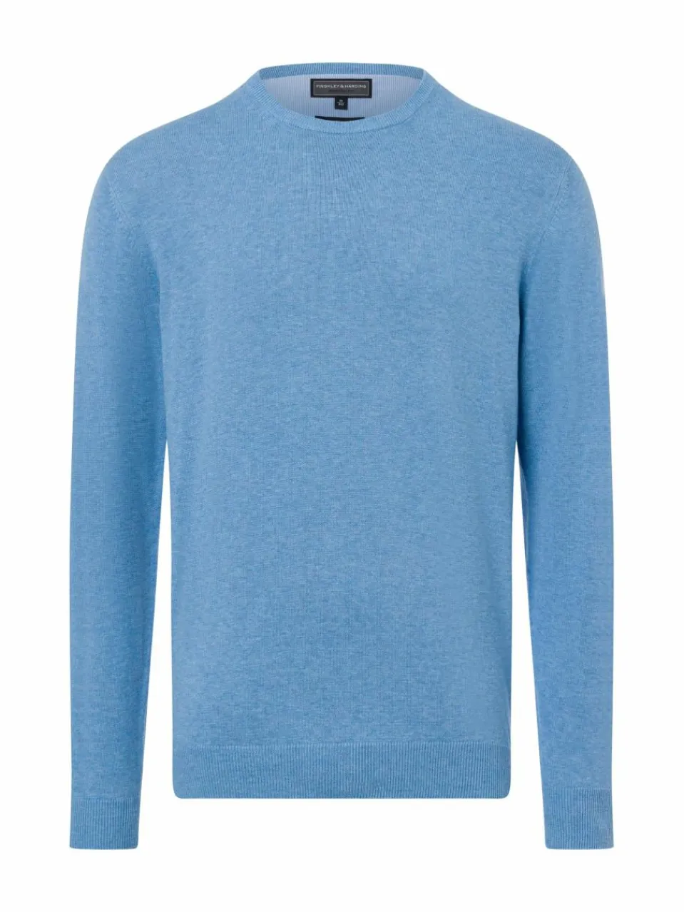 Finshley & Harding Pullover & Strickjacken<Herren Pullover mit Cashmere-Anteil hellblau uni