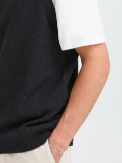 Solid Pullover & Strickjacken<Herren Pullunder - SDRICK schwarz uni