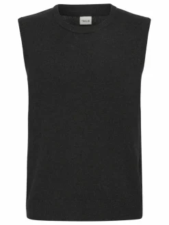 Solid Pullover & Strickjacken<Herren Pullunder - SDRICK schwarz uni