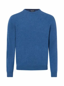 Andrew James Pullover & Strickjacken<Herren Pure Cashmere Pullover indigo uni